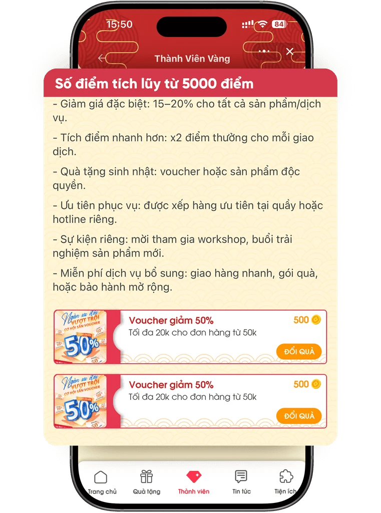 Quyền lợi thành viên