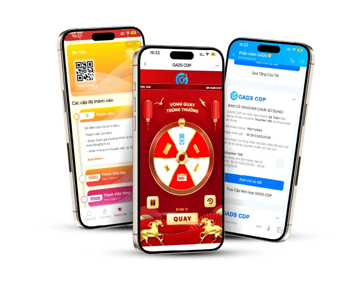 Ứng dụng Loyalty, vòng quay trúng thưởng và chăm sóc tự động trên Zalo Mini App