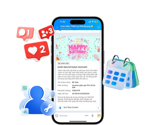 Ngày đặc biệt & Chăm sóc dịch vụ