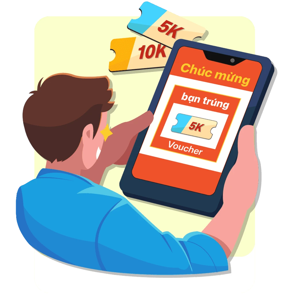 Bước 2: Chơi – nhận điểm – đổi voucher