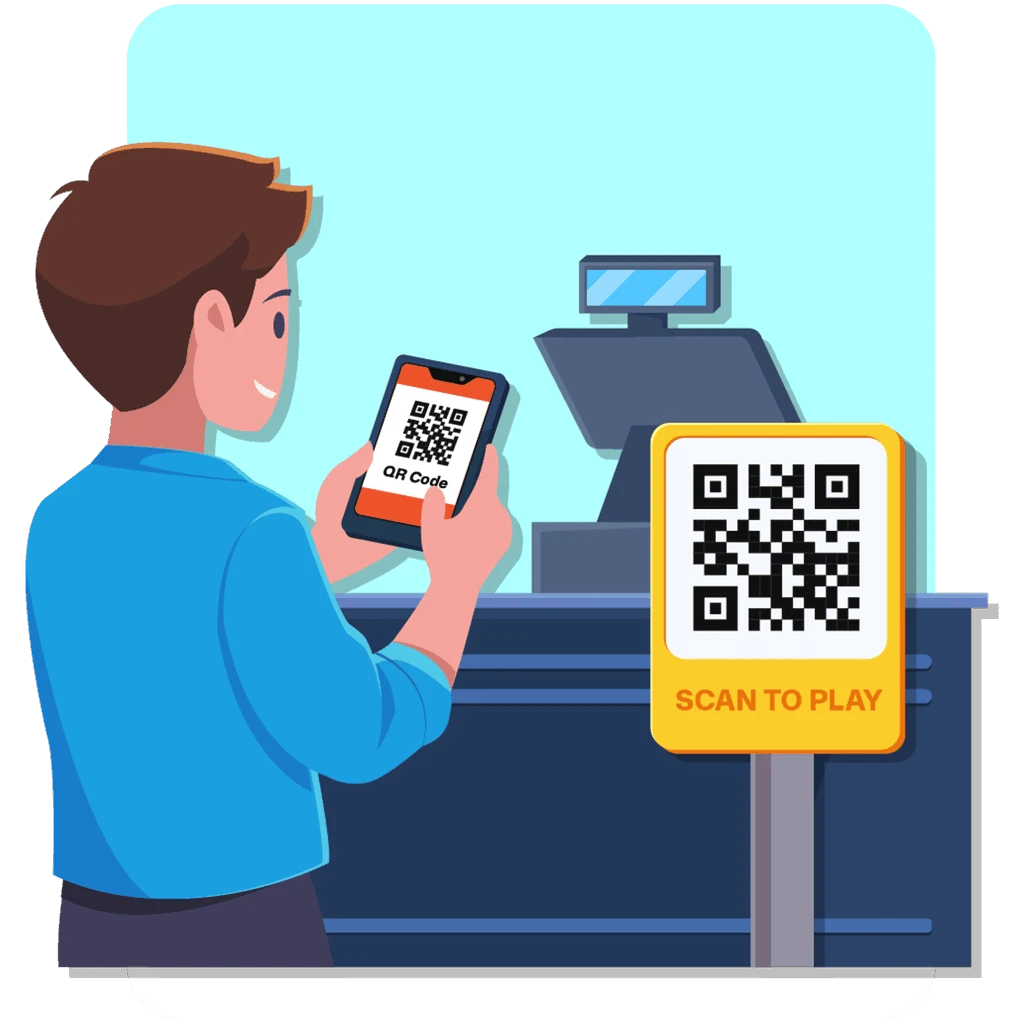 Bước 1: Quét QR tham gia game